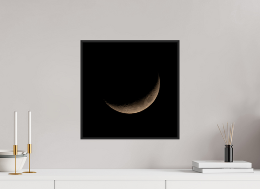 40 x 40 cm, Fotoafdruk onder acrylglas, frame Basel Zwarrt Mat Moon