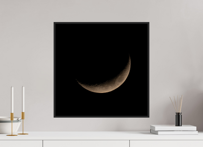 50 x 50 cm, Fotoafdruk onder acrylglas, frame Basel Zwarrt Mat Moon