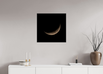 60 x 60 cm, Fotoafdruk onder acrylglas, frame Basel Zwarrt Mat Moon