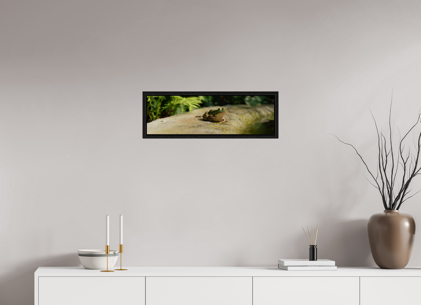 66,1 x 20 cm, Floater Frame Kiss that frog