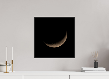 40 x 40 cm, Fotoafdruk onder acrylglas, frame Basel Zwarrt Mat Moon